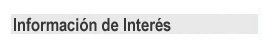 Informaci�n de inter�s